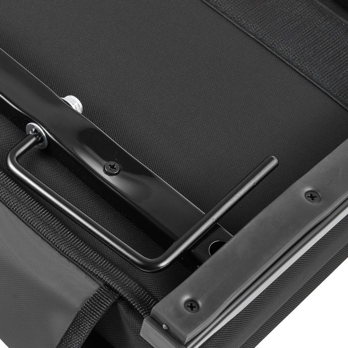 Stadium Seat, Portable Bleacher Seat with Armrest, Back Support and Thick Cushion, Bench Chair for Bleacher Includes Shoulder Strap, Hooks, Cup Holder, Black Football Bleachers Seats, 2PCS