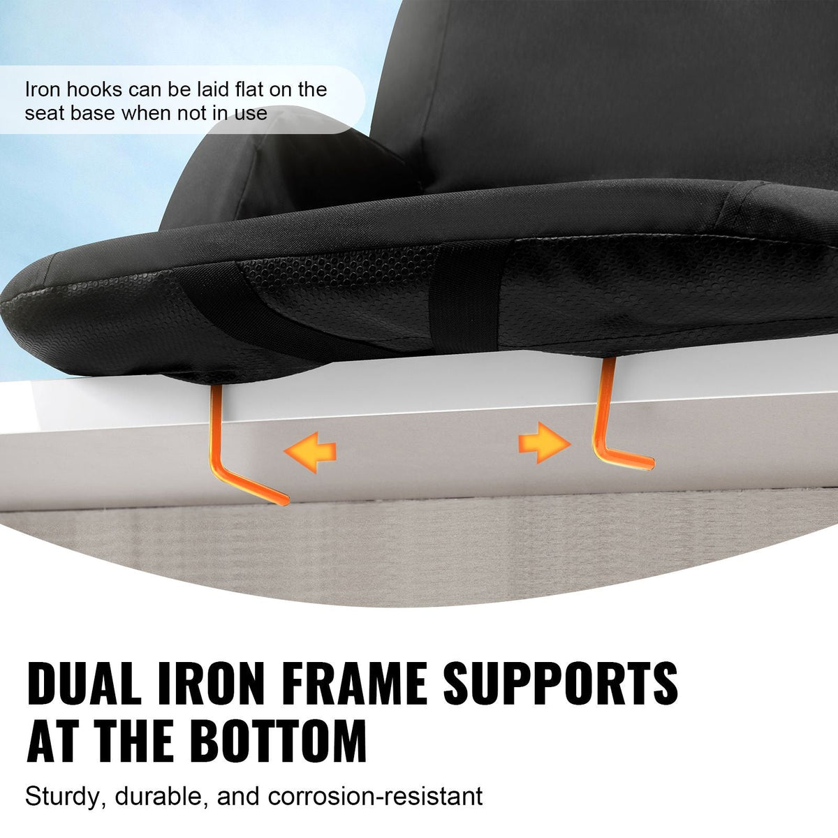 Stadium Seat with Back Support, Wide Bleacher Seat Back, Folding Padded Cushion Stadium Chair, Portable Reclining Chair with Hook Pocket Cupholder, Ideal for Sport Event Beach Camping Concert