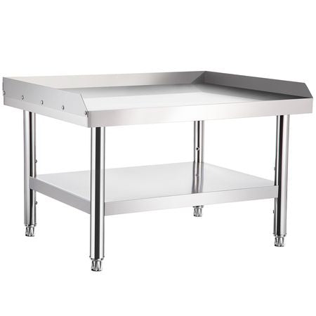 Stainless Steel Equipment Grill Stand, 48 x 30 x 24 Inches Stainless Table, Grill Stand Table with Adjustable Storage Undershelf, Equipment Stand Grill Table for Hotel, Home, Restaurant Kitchen
