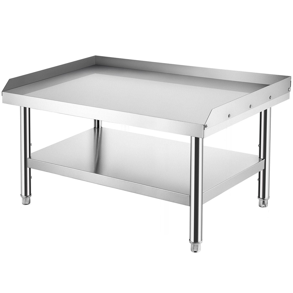 Stainless Steel Equipment Grill Stand, 48 x 30 x 24 Inches Stainless Table, Grill Stand Table with Adjustable Storage Undershelf, Equipment Stand Grill Table for Hotel, Home, Restaurant Kitchen