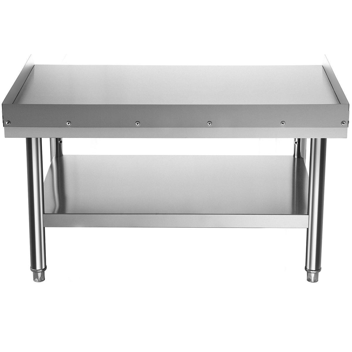 Stainless Steel Equipment Grill Stand, 48 x 30 x 24 Inches Stainless Table, Grill Stand Table with Adjustable Storage Undershelf, Equipment Stand Grill Table for Hotel, Home, Restaurant Kitchen