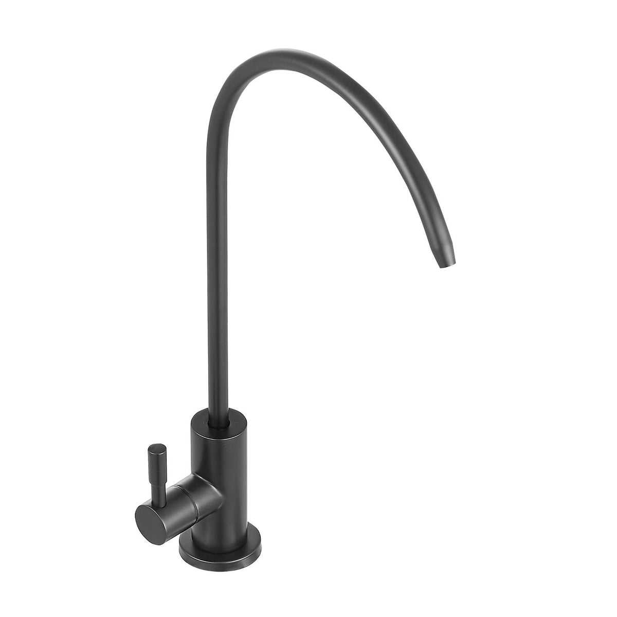 Stainless Steel Faucet, Lead-Free Water Purifier Faucets, Reverse Osmosis Faucet with Solid Brass Valve, High Arch Drinking Water Faucets For Kitchen Sink, Bar Counter, Cafe Shop, Matte Black
