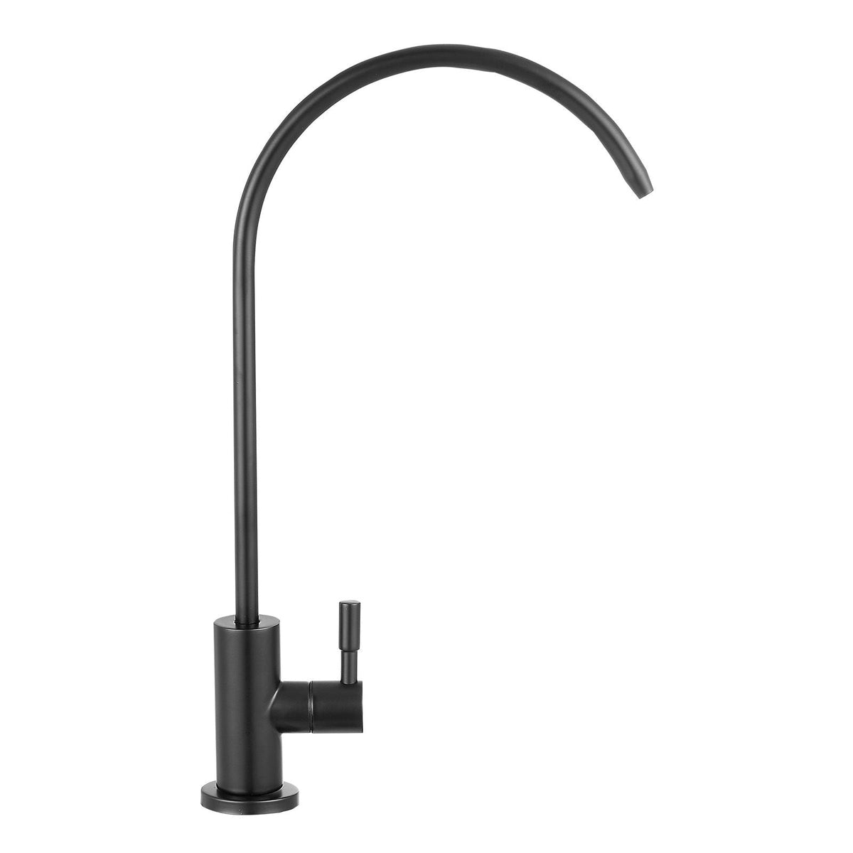 Stainless Steel Faucet, Lead-Free Water Purifier Faucets, Reverse Osmosis Faucet with Solid Brass Valve, High Arch Drinking Water Faucets For Kitchen Sink, Bar Counter, Cafe Shop, Matte Black