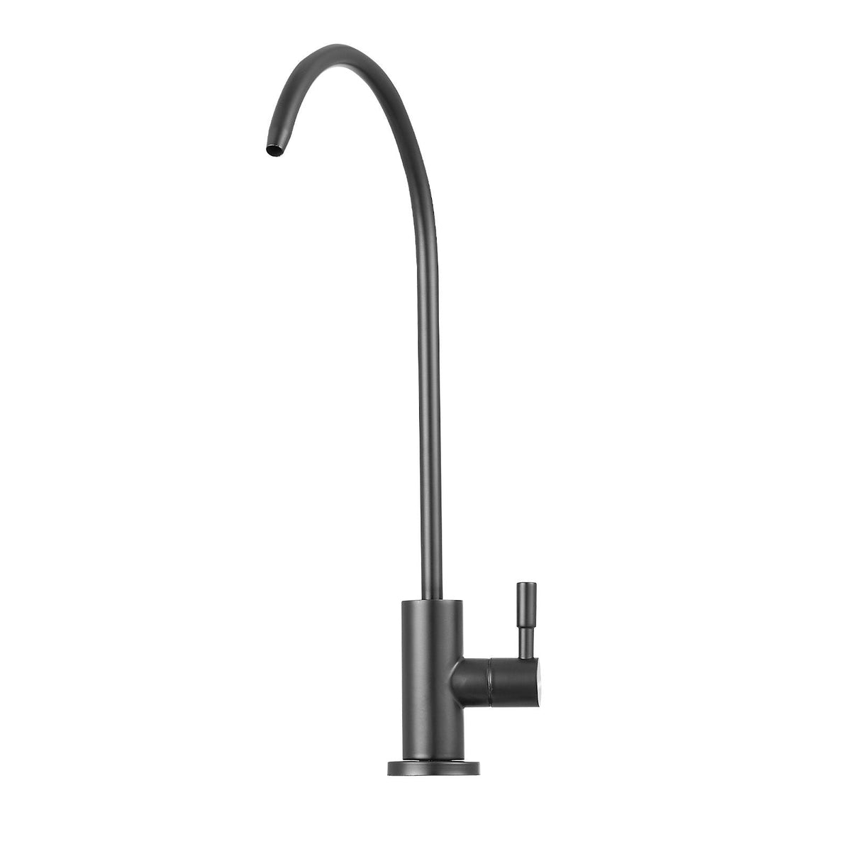Stainless Steel Faucet, Lead-Free Water Purifier Faucets, Reverse Osmosis Faucet with Solid Brass Valve, High Arch Drinking Water Faucets For Kitchen Sink, Bar Counter, Cafe Shop, Matte Black
