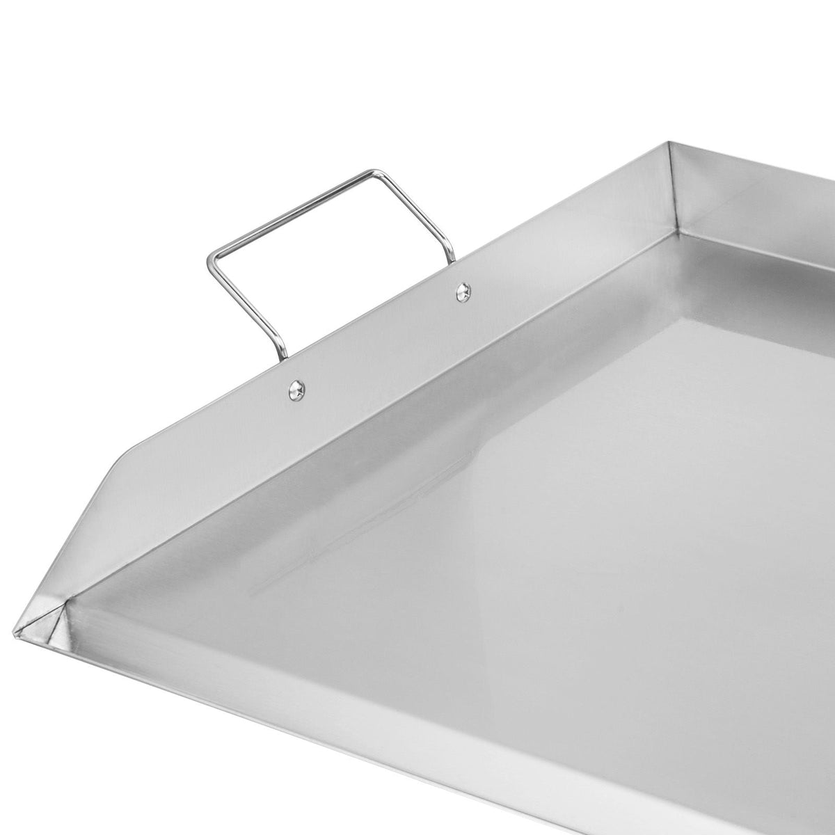 Stainless Steel Griddle, 36x22 inch Universal Flat Top Rectangular Plate, Gas Grill Griddle for BBQ Grill, Teppanyaki, Portable Family Cookware with Handle, for Camping Tailgating Party