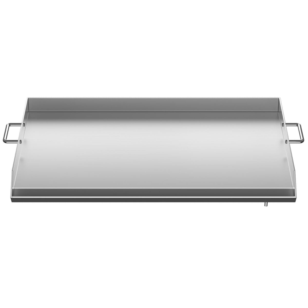 Stainless Steel Griddle,32" X 17" Universal Flat Top Rectangular Plate , BBQ Charcoal/Gas Grill with 2 Handles and Grease Groove with Hole, Grills for Camping, Tailgating and Parties .