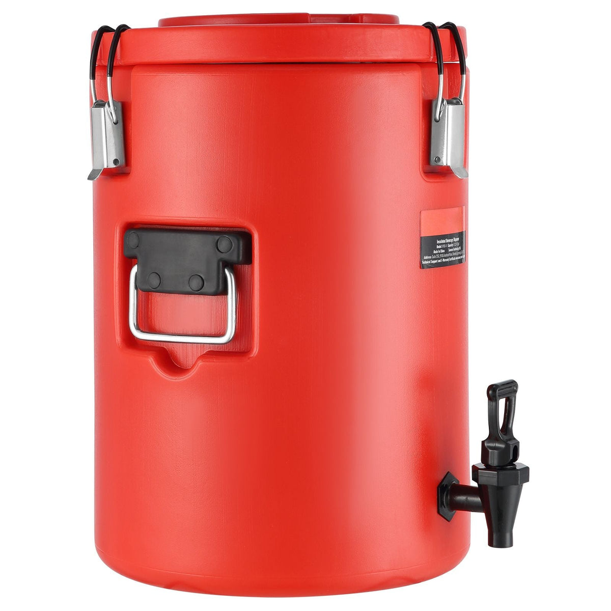 Stainless Steel Insulated Beverage Dispenser, 4.5 Gallon 17.2 Liter, Thermal Hot and Cold Drink Server Dispenser with Spigot Handle, Food-grade for Hot Tea Coffee Water Restaurant Drink Shop