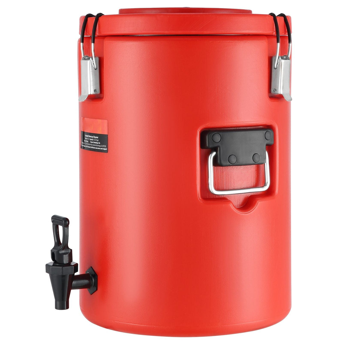 Stainless Steel Insulated Beverage Dispenser, 4.5 Gallon 17.2 Liter, Thermal Hot and Cold Drink Server Dispenser with Spigot Handle, Food-grade for Hot Tea Coffee Water Restaurant Drink Shop