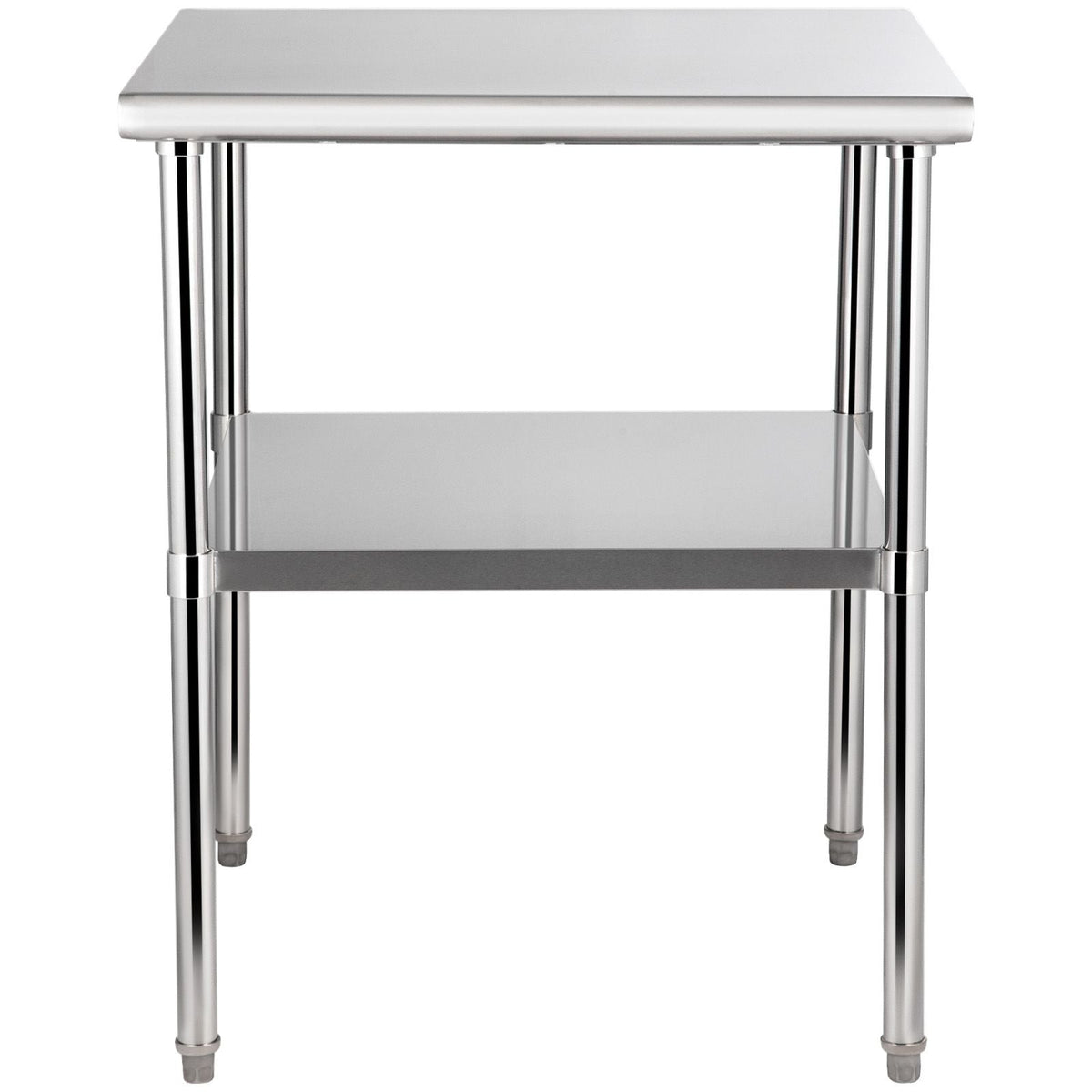 Stainless Steel Prep Table, 30 x 30 x 36 Inch, 800lbs Load Capacity Heavy Duty Metal Worktable with Adjustable Undershelf & Feet, Commercial Workstation for Kitchen Garage Restaurant Backyard
