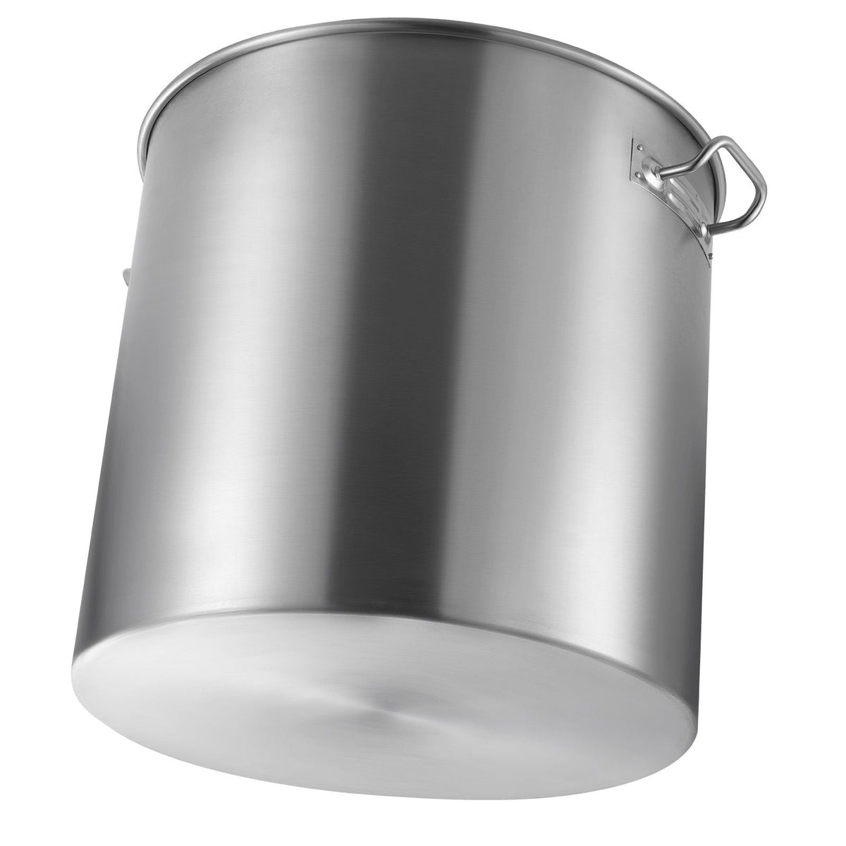 Stainless Steel Stockpot, 100 Quart Large Cooking Pots, Cookware Sauce Pot with Basket, Lid, and Handle, Heavy Duty Commercial Grade Stock Pot, Sanding Treatment, for Large Groups Events Silver