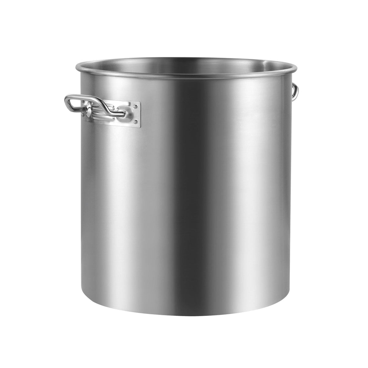 Stainless Steel Stockpot, 24 Quart Cooking Pots, Cookware Sauce Pot with Lid, and Handle, Heavy Duty Commercial Grade Stock Pot, Sanding Treatment, for Steaming Boiling or Frying Silver