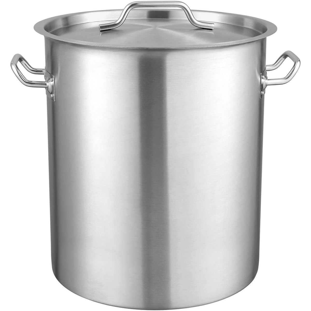 Stainless Steel Stockpot, 42 Quart Large Cooking Pots, Cookware Sauce Pot with Basket, Lid, and Handle, Heavy Duty Commercial Grade Stock Pot, Sanding Treatment, for Large Groups Events Silver