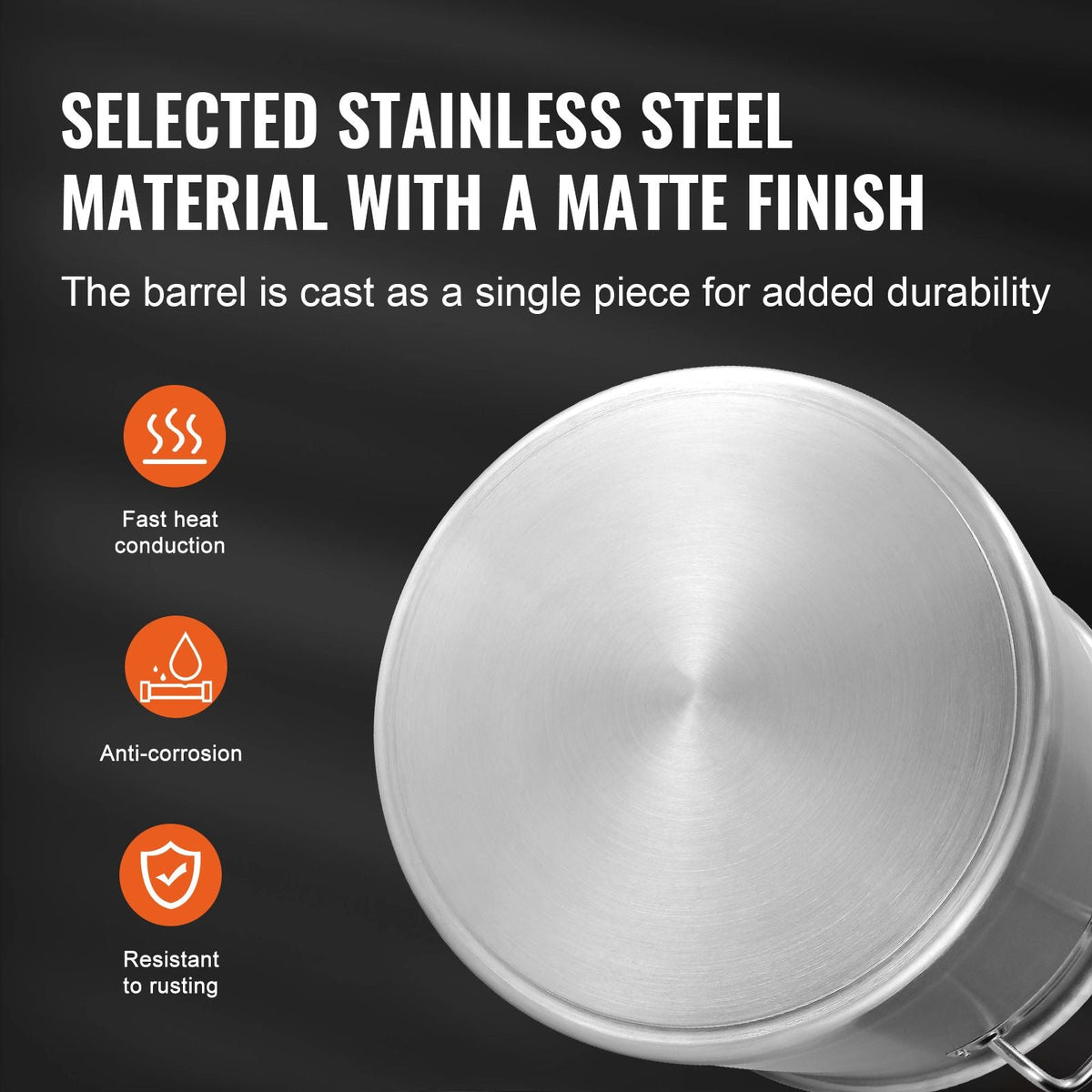 Stainless Steel Stockpot, 42 Quart Large Cooking Pots, Cookware Sauce Pot with Basket, Lid, and Handle, Heavy Duty Commercial Grade Stock Pot, Sanding Treatment, for Large Groups Events Silver