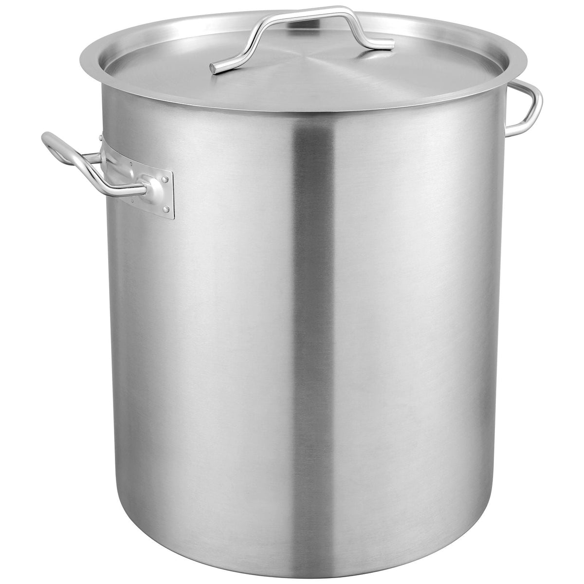 Stainless Steel Stockpot, 42 Quart Large Cooking Pots, Cookware Sauce Pot with Basket, Lid, and Handle, Heavy Duty Commercial Grade Stock Pot, Sanding Treatment, for Large Groups Events Silver