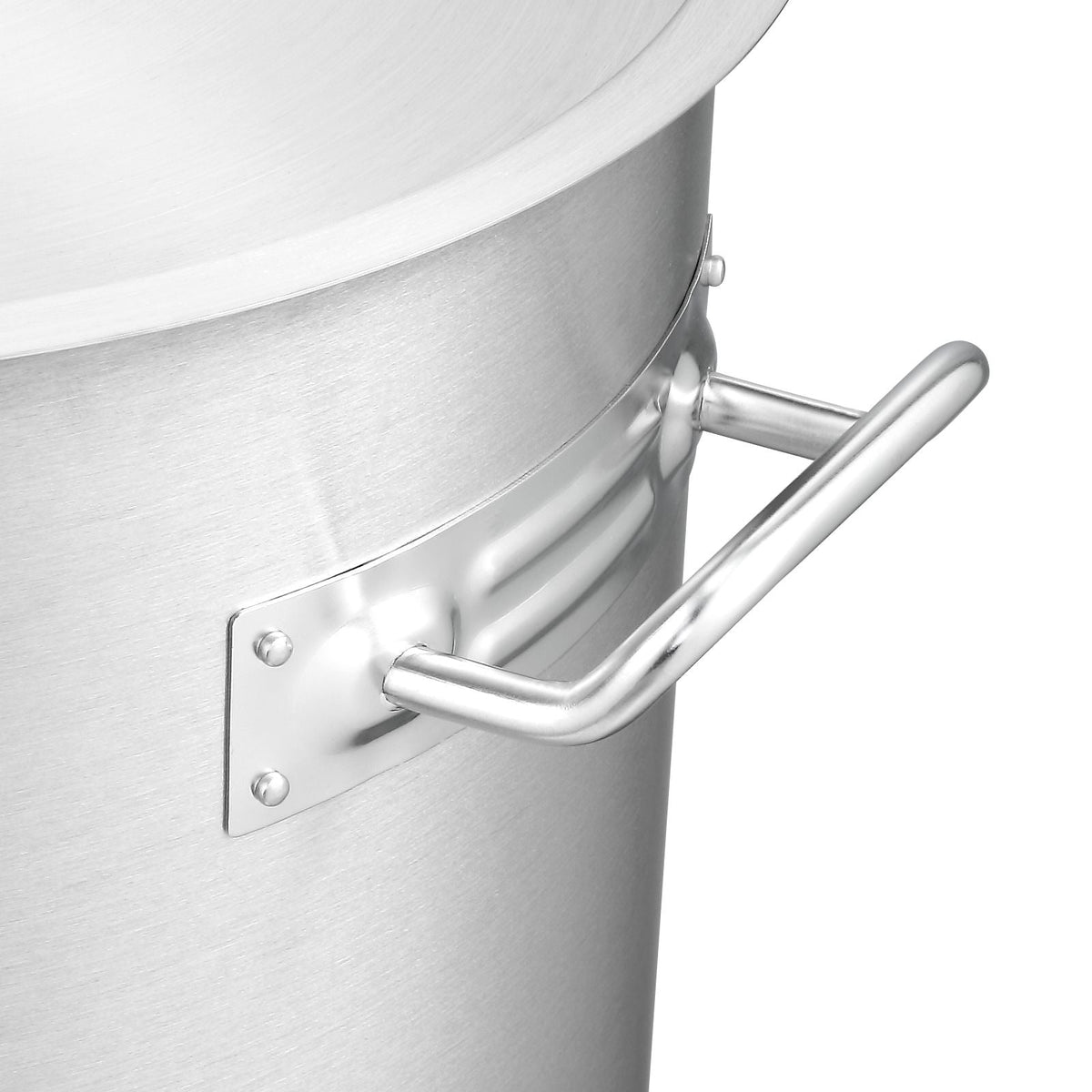 Stainless Steel Stockpot, 42 Quart Large Cooking Pots, Multipurpose Cookware Sauce Pot with Lid & Handle, Heavy Duty Commercial Grade Stock Pot, Sanding Treatment, for Large Groups Events Silver