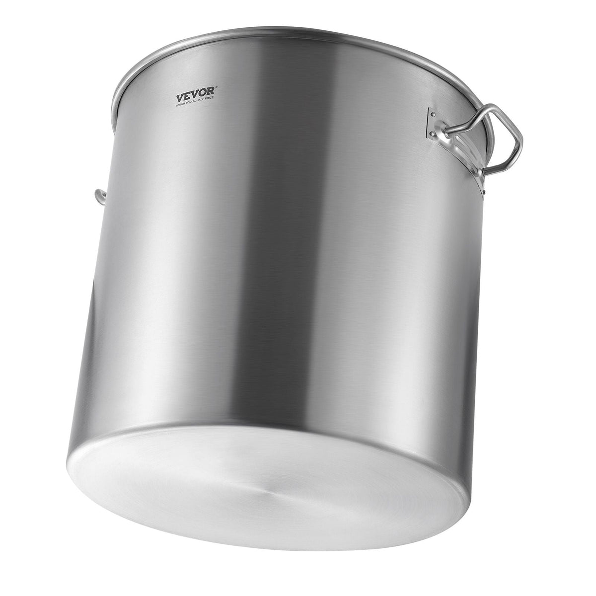 Stainless Steel Stockpot, 84 Quart Large Cooking Pots, Cookware Sauce Pot with Basket, Lid, and Handle, Heavy Duty Commercial Grade Stock Pot, Sanding Treatment, for Large Groups Events Silver