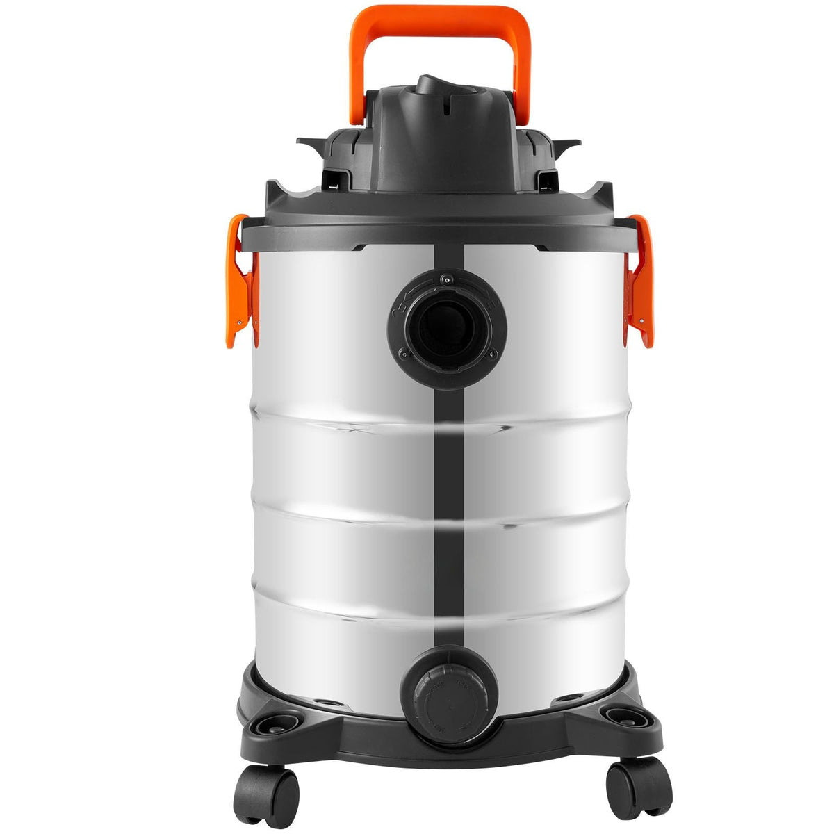 Stainless Steel Wet Dry Shop Vacuum, 8 Gallon 6 Peak HP Wet/Dry Vac, Powerful Suction with Blower Function w/ Attachment 2-in-1 Crevice Nozzle, Small Shop Vac Perfect for Carpet Debris, Pet Hair