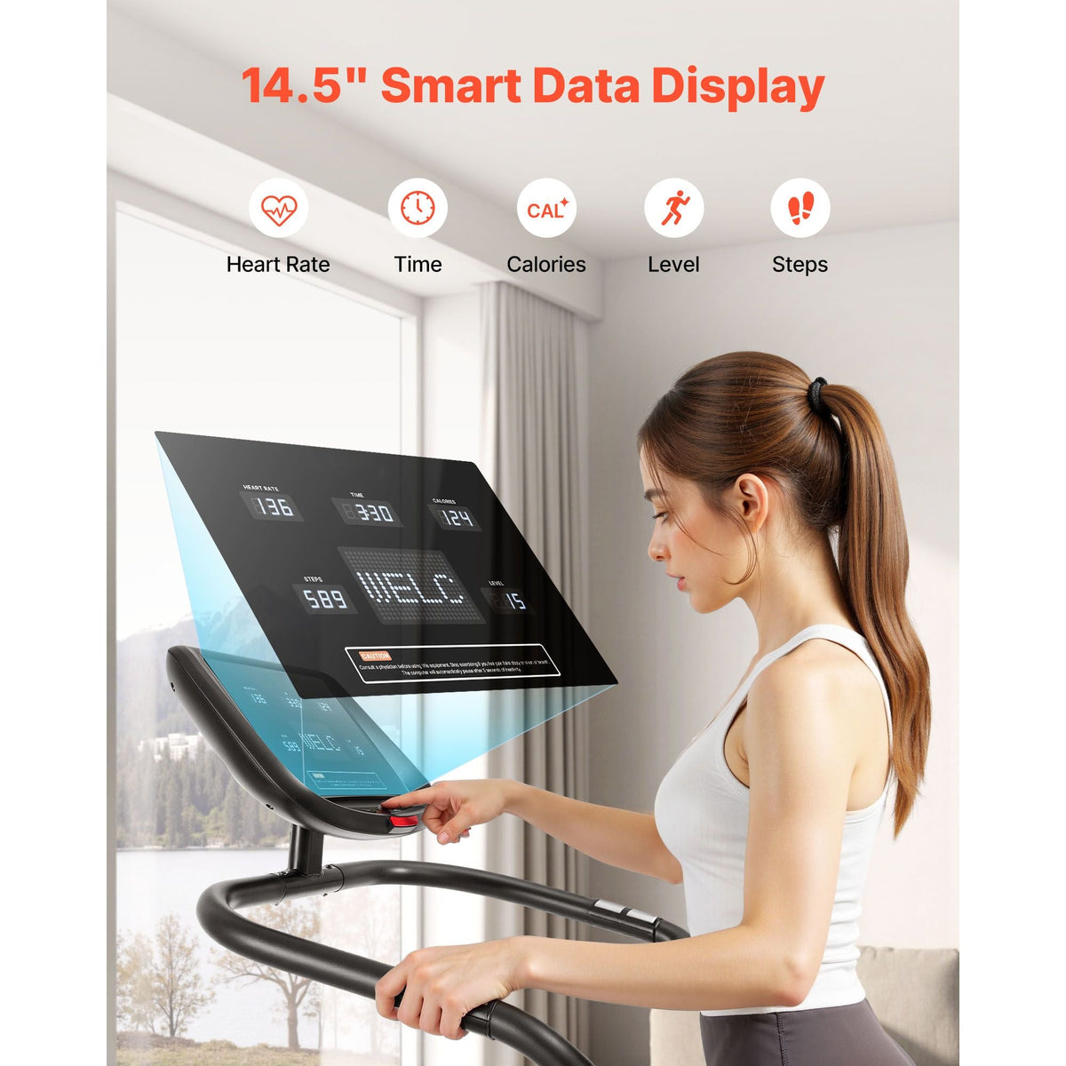 Stair Stepper Machine, LED Screen Continuous Climbing Machines, Max Load 330 Lbs Stepping Climber for Home, 15 Speed Levels 28-168 Steps/Minute Stepmill Exercise for Cardio Lower Body