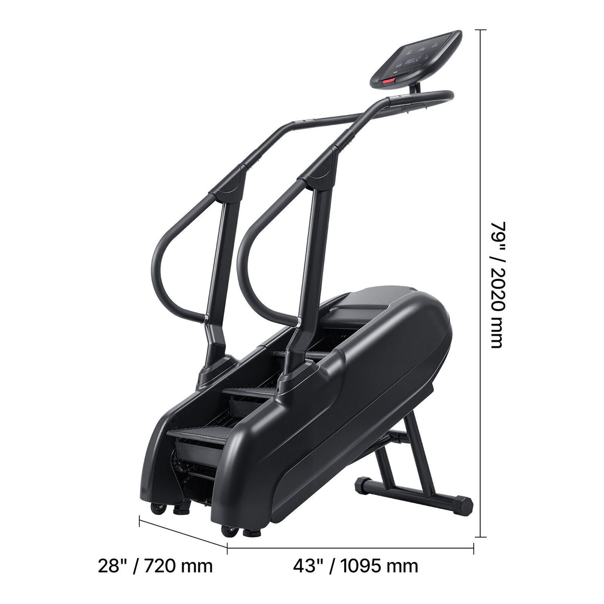 Stair Stepper Machine, LED Screen Continuous Climbing Machines, Max Load 330 Lbs Stepping Climber for Home, 15 Speed Levels 28-168 Steps/Minute Stepmill Exercise for Cardio Lower Body