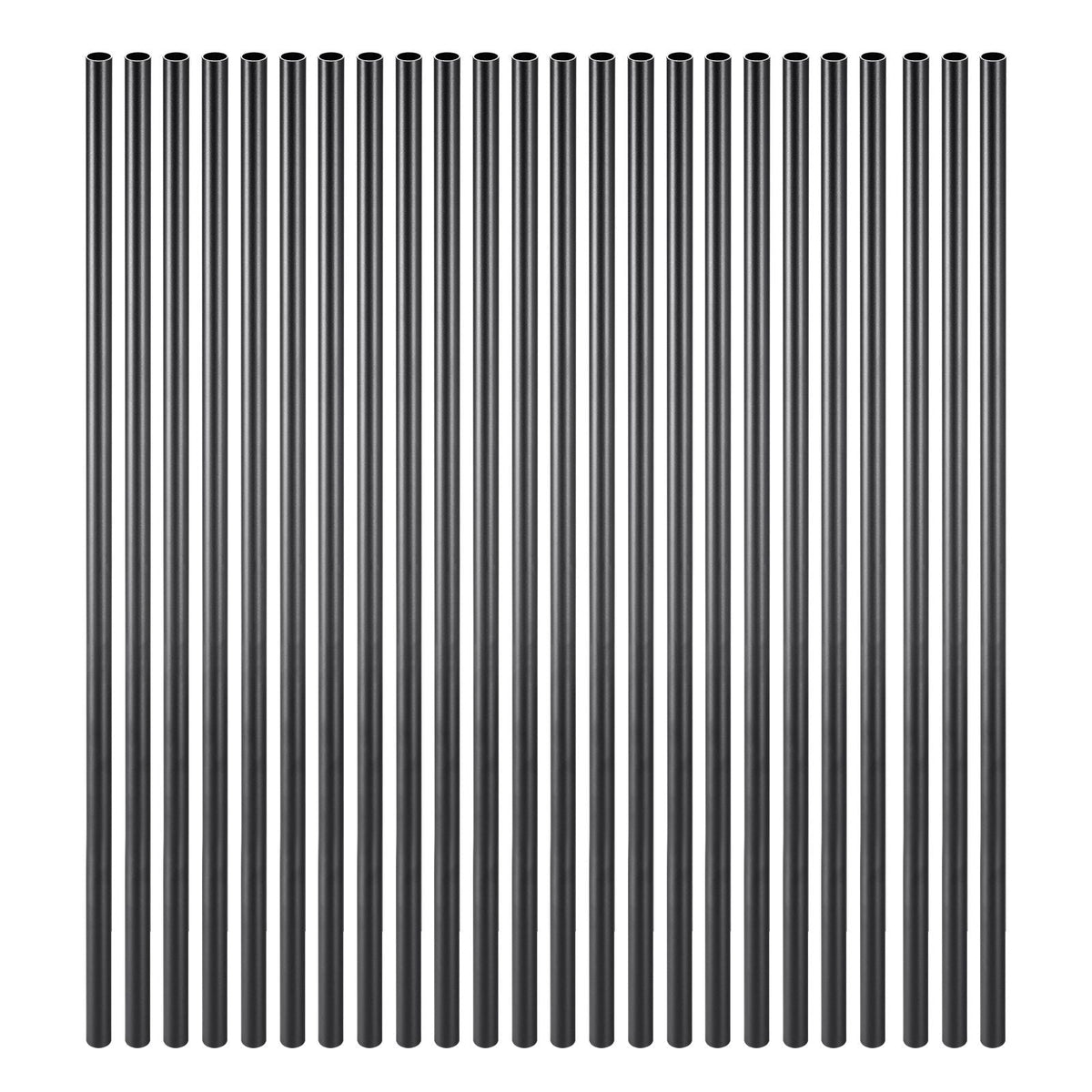Staircase Balusters 101 Pack, 32 In Aluminum Stair Balusters, 3/4 In Water-Proof Round Metal Spindle Railing, Hollow Deck Railing with Rail Caps & Screws for Stairs, Porch, Patio, Fence, Black