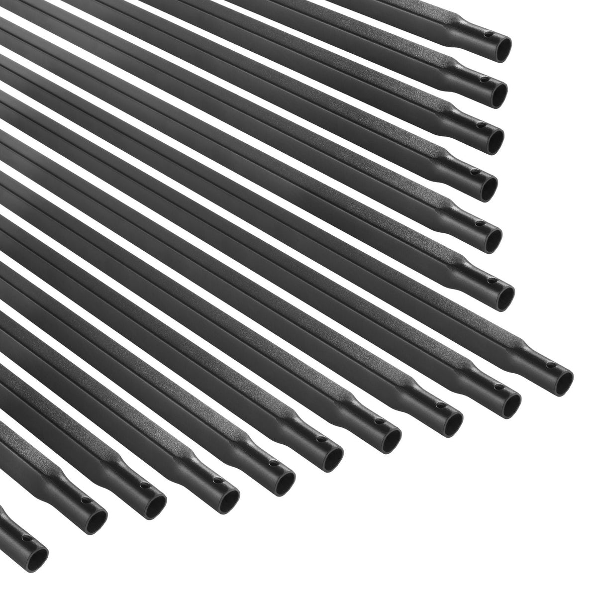Staircase Balusters 31 Pack, 44 Inch Durable Carbon Steel Stair Balusters, 0.5 Inch Indoor Square Metal Spindle Railing, Corrosion-Proof Hollow Deck Railing with Pre-Drilled Holes, Matte Black