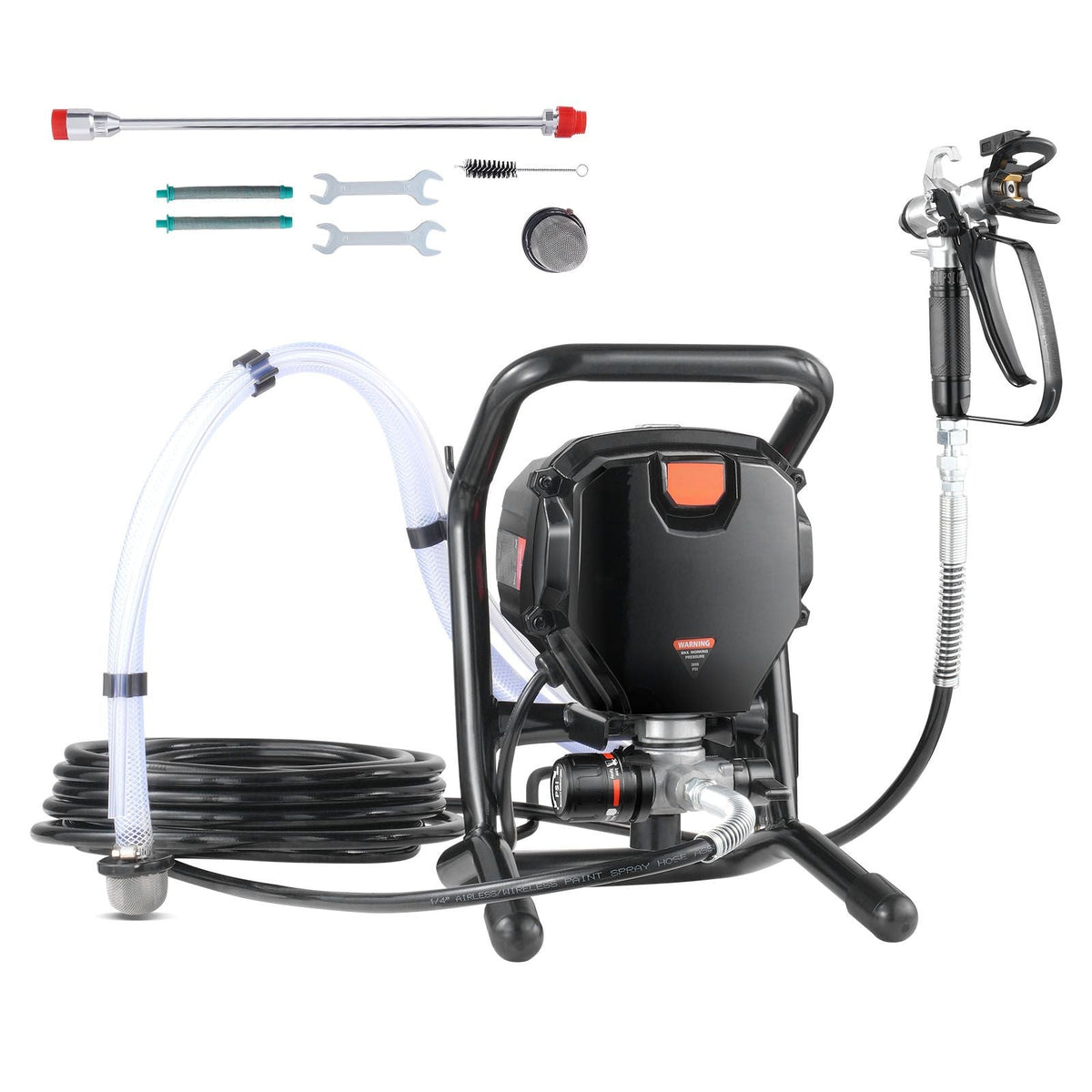 Stand Airless Paint Sprayer, 3000PSI 750W Efficient Electric Airless Sprayer,for Home Interior and Exterior Furniture and Fences, Handheld Paint Sprayers, Fine and Even Painting Effect