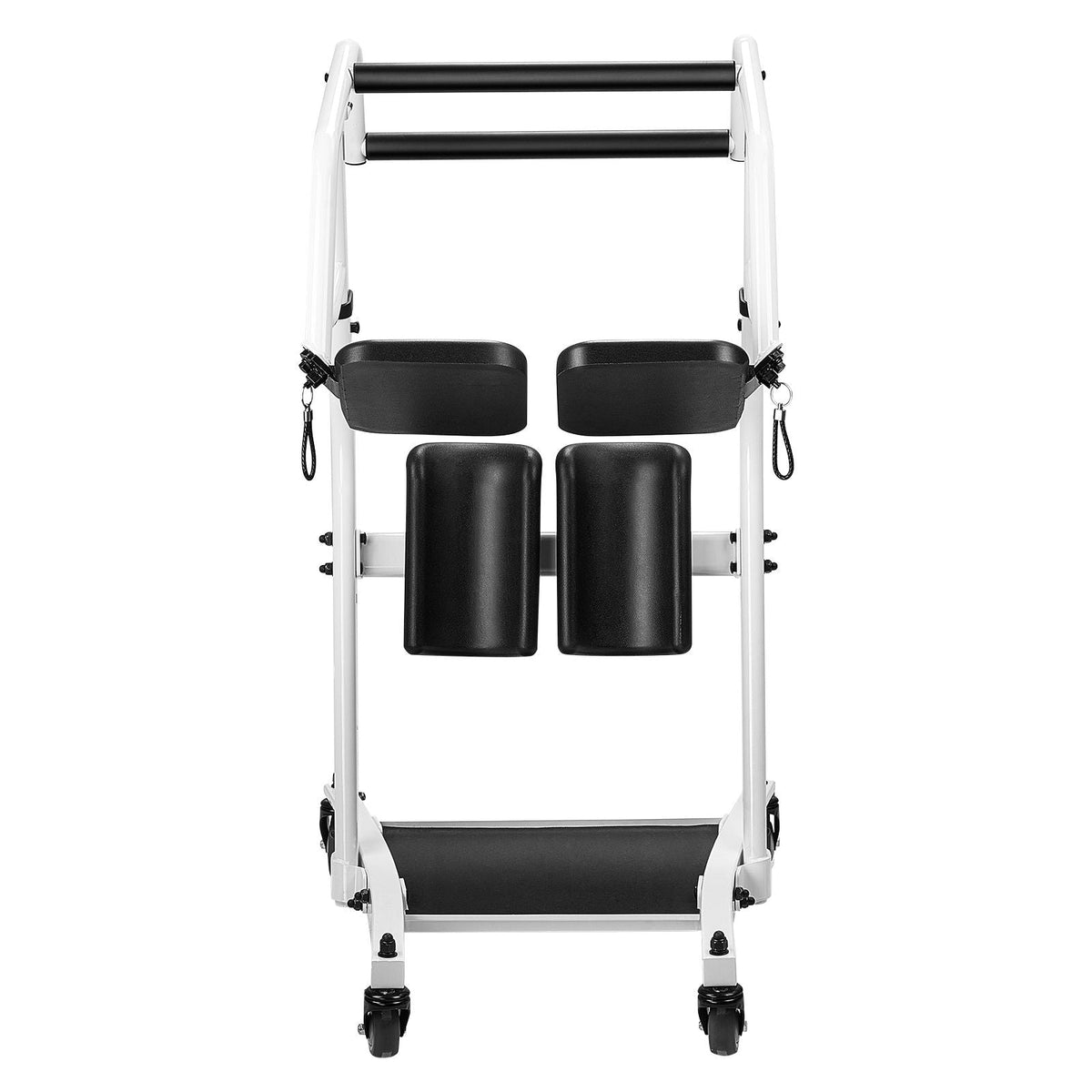 Stand Assist Patient Lift, Easy Sit-to-Stand Transfer Chair for Seniors Disabled - with Adjustable Knee Pads, PU Seat Pad & Lockable Wheels, 400 lbs Strong Capacity for Home Nursing Care