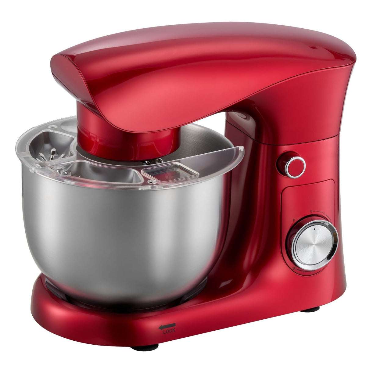 Stand Mixer, 4.4 QT Electric Kitchen Mixer, 300W Dough-Mixer, 10 + Pulse Speeds Tilt-head Food-Mixer with Stainless Steel Bowl, Dough Hook, Whisk, Beater, for Baking, Mixing, Whipping & Kneading