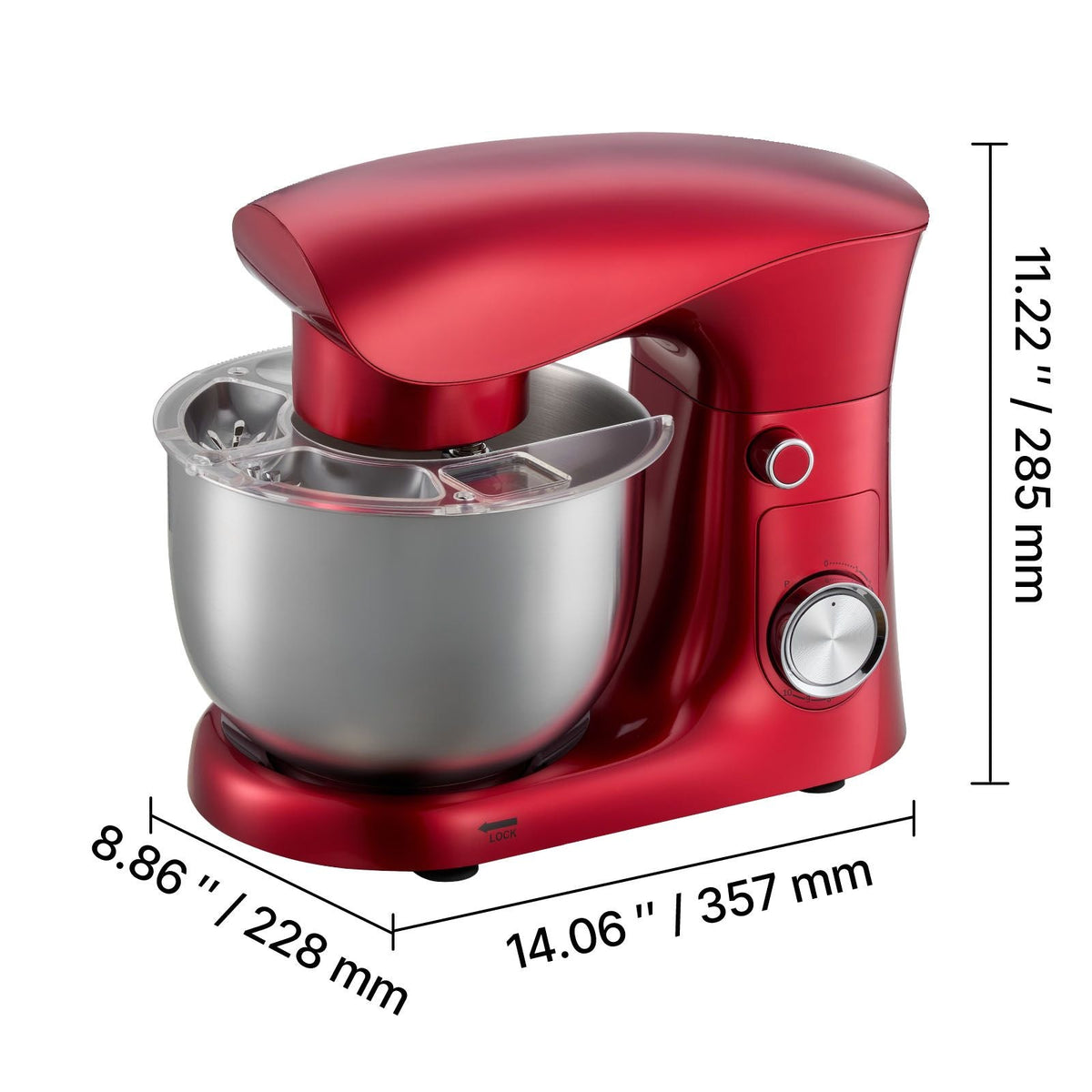 Stand Mixer, 4.4 QT Electric Kitchen Mixer, 300W Dough-Mixer, 10 + Pulse Speeds Tilt-head Food-Mixer with Stainless Steel Bowl, Dough Hook, Whisk, Beater, for Baking, Mixing, Whipping & Kneading