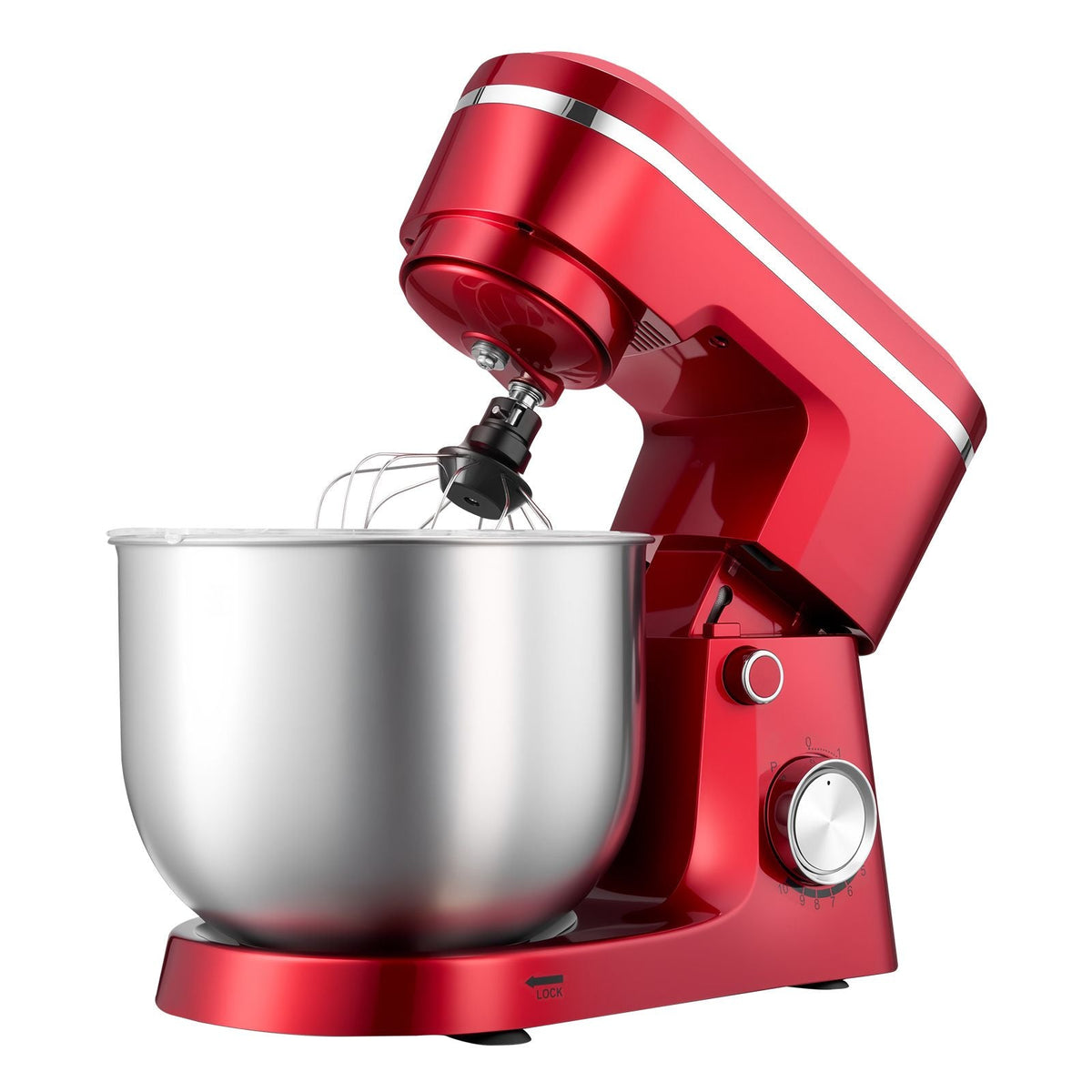 Stand Mixer, 4.4 QT+6 QT Electric Kitchen Mixer, 300W Dough-Mixer, 10 Speeds Tilt-head Food-Mixer with Stainless Steel Bowls, Dough Hook, Whisk, Beater, for Baking, Mixing, Whipping & Kneading