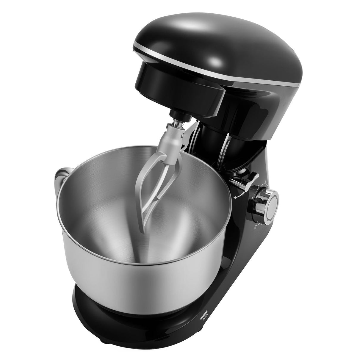 Stand Mixer, 6 QT Dough Mixer, 660W 6 + P Speeds Tilt-head Food Mixer with Stainless Steel Bowl, Dough Hook, Wire Whip, Flat Beater, Scraper,Household Stand Mixer for Baking & Mixing, Black