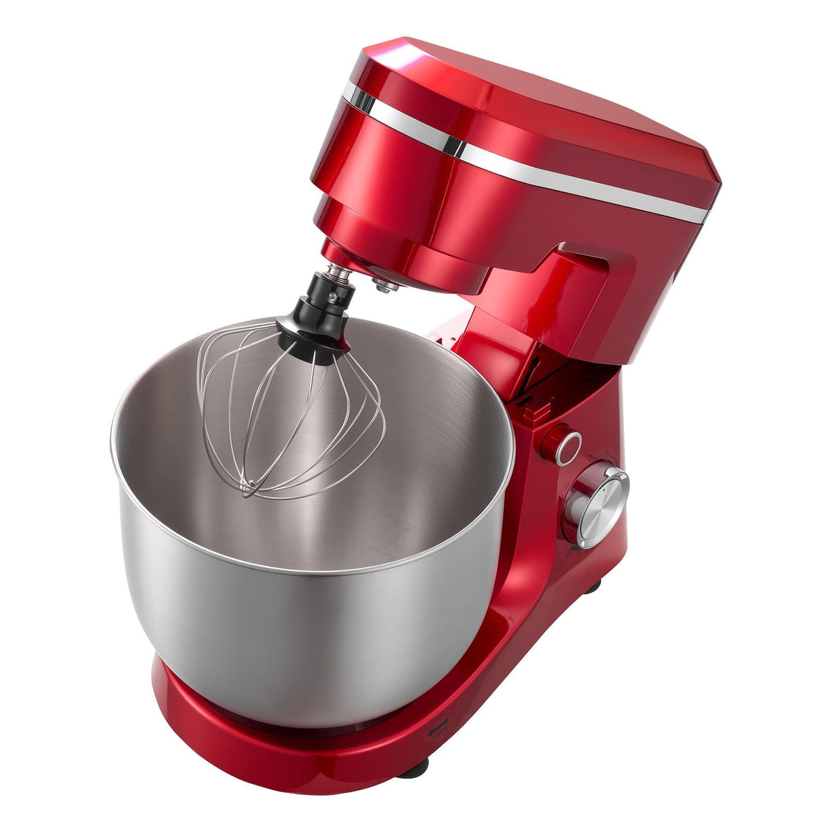 Stand Mixer, 6 QT Electric Kitchen Mixer, 300W Dough-Mixer, 10 Speeds Tilt-head Food-Mixer with Stainless Steel Bowl, Dough Hook, Whisk, Beater, for Baking, Mixing, Whipping & Kneading, Red