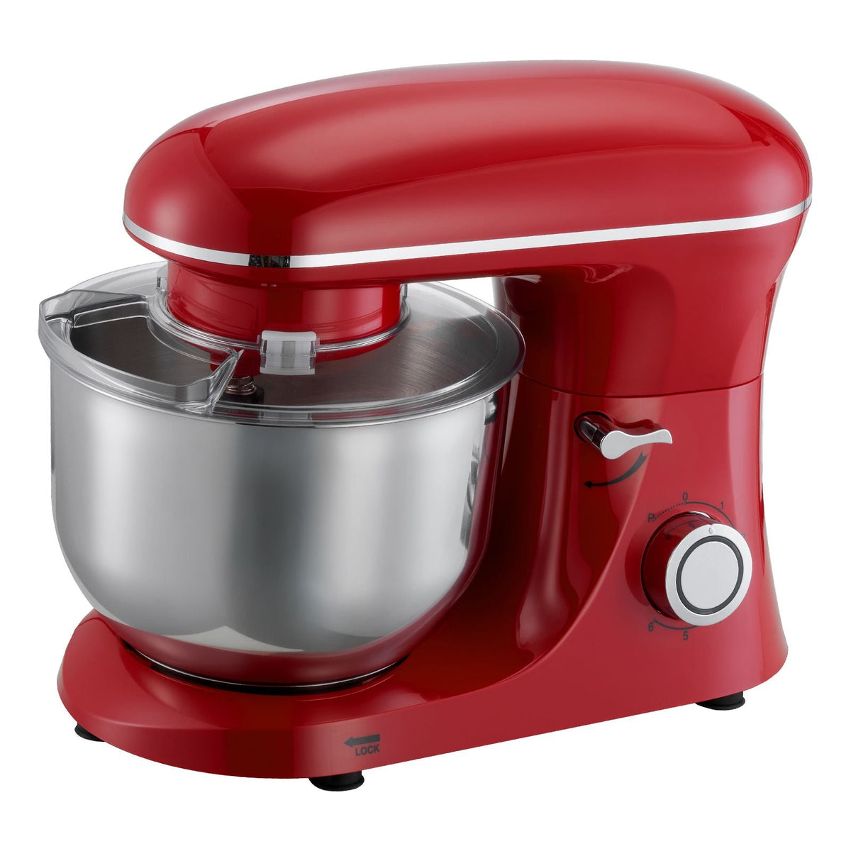 Stand Mixer, 6 QT Electric Kitchen Mixer, 660W Dough-Mixer, 6 + Pulse Speeds Tilt-head Food-Mixer with Stainless Steel Bowl, Dough Hook, Whisk, Beater, for Baking, Mixing, Whipping & Kneading