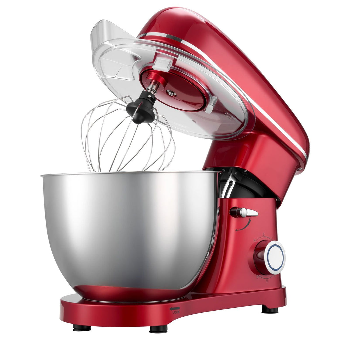 Stand Mixer, 8.2 QT Electric Kitchen Mixer, 660W Dough-Mixer, 6 + Pulse Speeds Tilt-head Food-Mixer with Stainless Steel Bowl, Dough Hook, Whisk, Beater, for Baking, Mixing, Whipping & Kneading