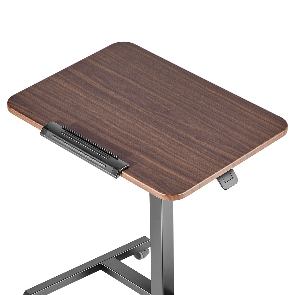 Standing Desk, Adjustable Height Mobile Stand Up Desk with Tilting Desktop, 25.6 x 19 in Small Computer Sit Stand Rolling Workstation with 4 Casters, 33 lbs Capacity, Ideal for Home Office