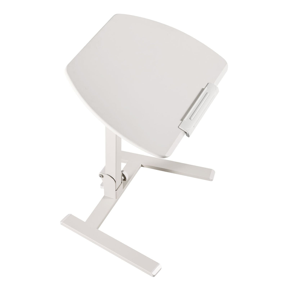 Standing Desk, Adjustable Height Mobile Stand Up Desk with Tilting Desktop, 25.6 x 19 in Small Computer Sit Stand Workstation, 33 lbs Capacity, Pneumatic Lift for Home Office, Fully Assembled