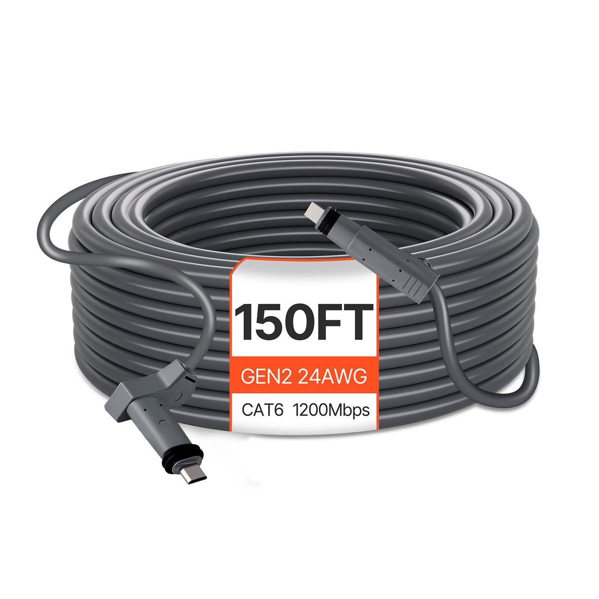 Starlink Gen 2 Cable, 150 FT, 24 AWG Copper Core, Durable Extension Cable for Standard Generation 2, Compatible with Starlink Rectangular Satellite V2, Flexible Wiring for RV, Backyard, Camping