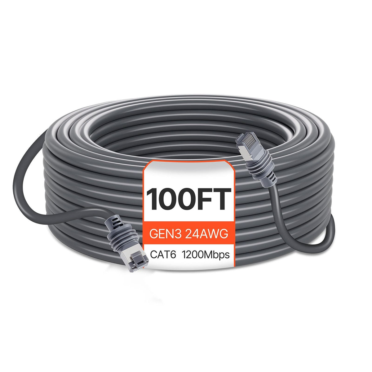 Starlink Gen 3 Cable, 100 FT, 24 AWG Copper Core, Durable Extension Cable for Standard Generation 3, Compatible with Starlink Rectangular Satellite V3, Flexible Wiring for RV, Backyard, Camping