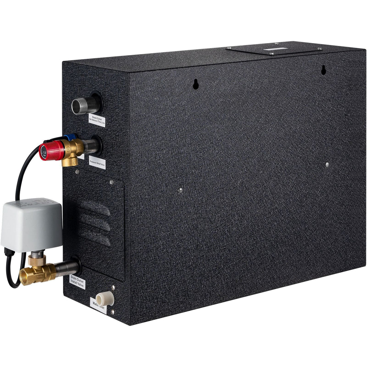 Steam Shower Generator, 10.5 kW, Segmented Heating & Temperature Customization & 24h Timer Steam Bath Kit, Automatic Drainage Luxury Home Steam Shower System, Acrylic Tested to UL Standards
