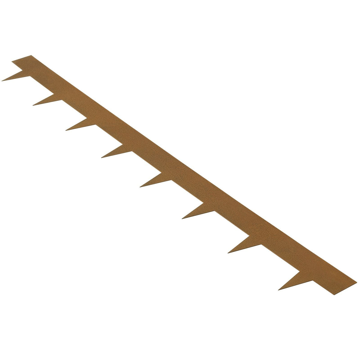 Steel Landscape Edging, 10-pack Steel Garden Edging Borders, 39.6" L x 2" H Strips, Hammer-in Edging Border, Bendable Metal Landscape Edging for Yard, Garden, 2.5" Spike Height, Rustic Brown