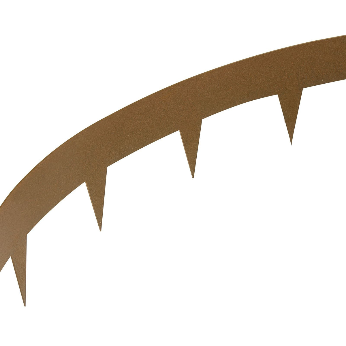 Steel Landscape Edging, 10-pack Steel Garden Edging Borders, 39.6" L x 2" H Strips, Hammer-in Edging Border, Bendable Metal Landscape Edging for Yard, Garden, 2.5" Spike Height, Rustic Brown