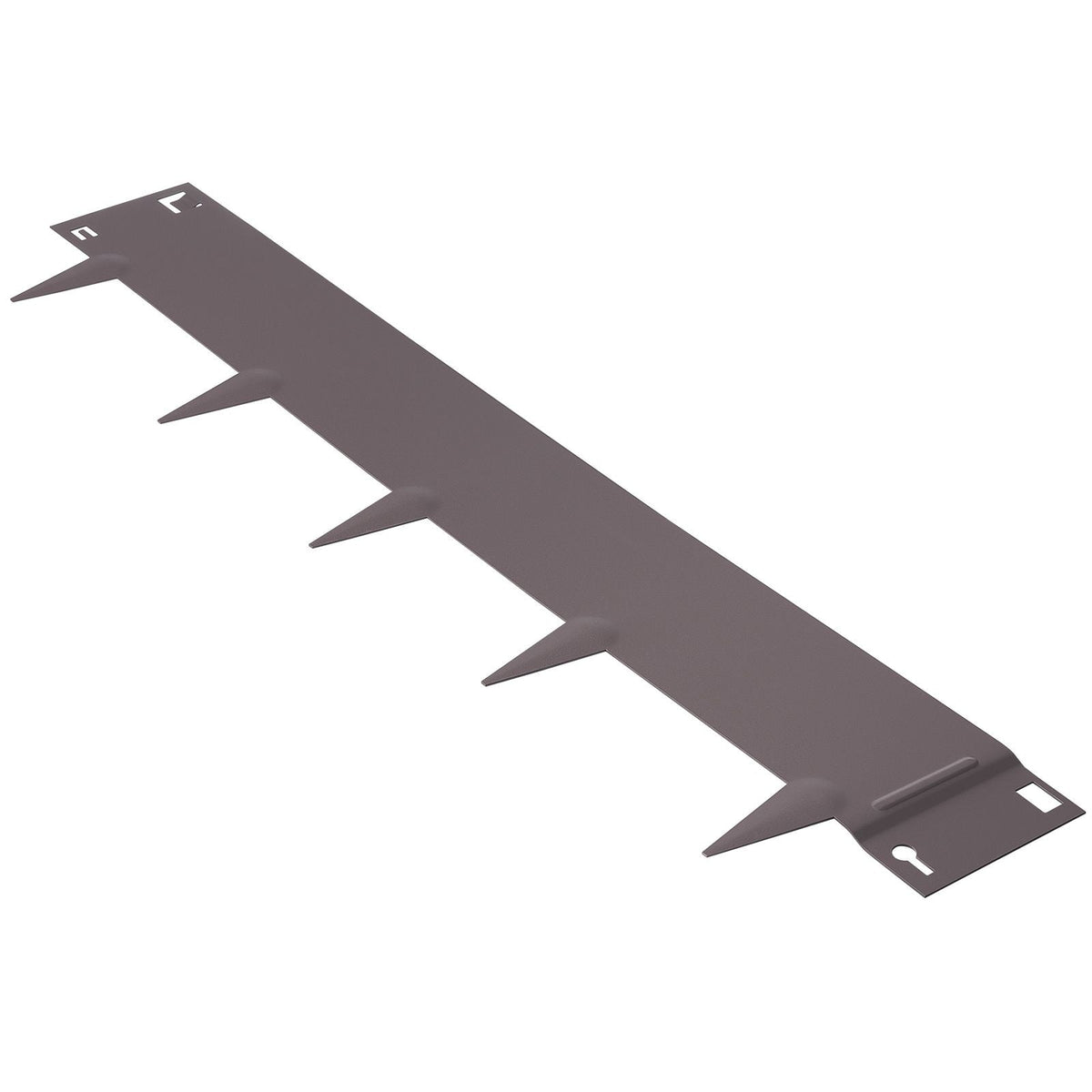 Steel Landscape Edging, 5-pack Steel Garden Edging Borders, 39" L x 5" H Strips, Hammer-in Edging Border, Bendable Metal Landscape Edging for Yard, Garden, Lawn, 3.15" Spike Height, Brown