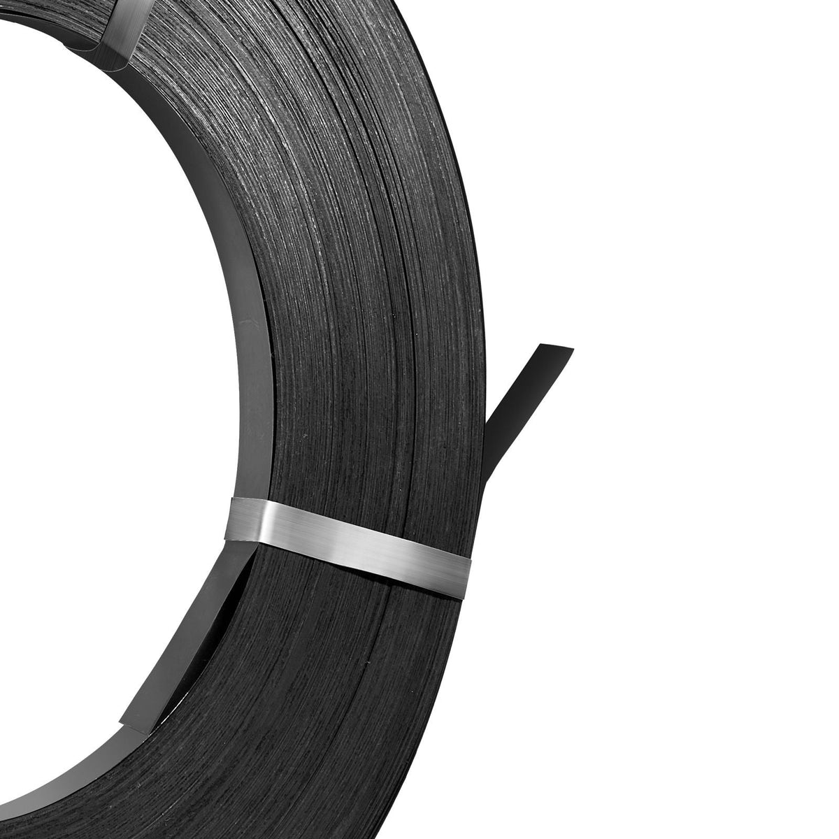Steel Strapping Coil, 3/4 in x 0.02 in x 1640 ft, Metal Strapping Banding Roll Withstands Harsh Environment, 1700 lbs Break Strength, Heavy Duty Banding Pallet Strap Coil for Pallet Packing