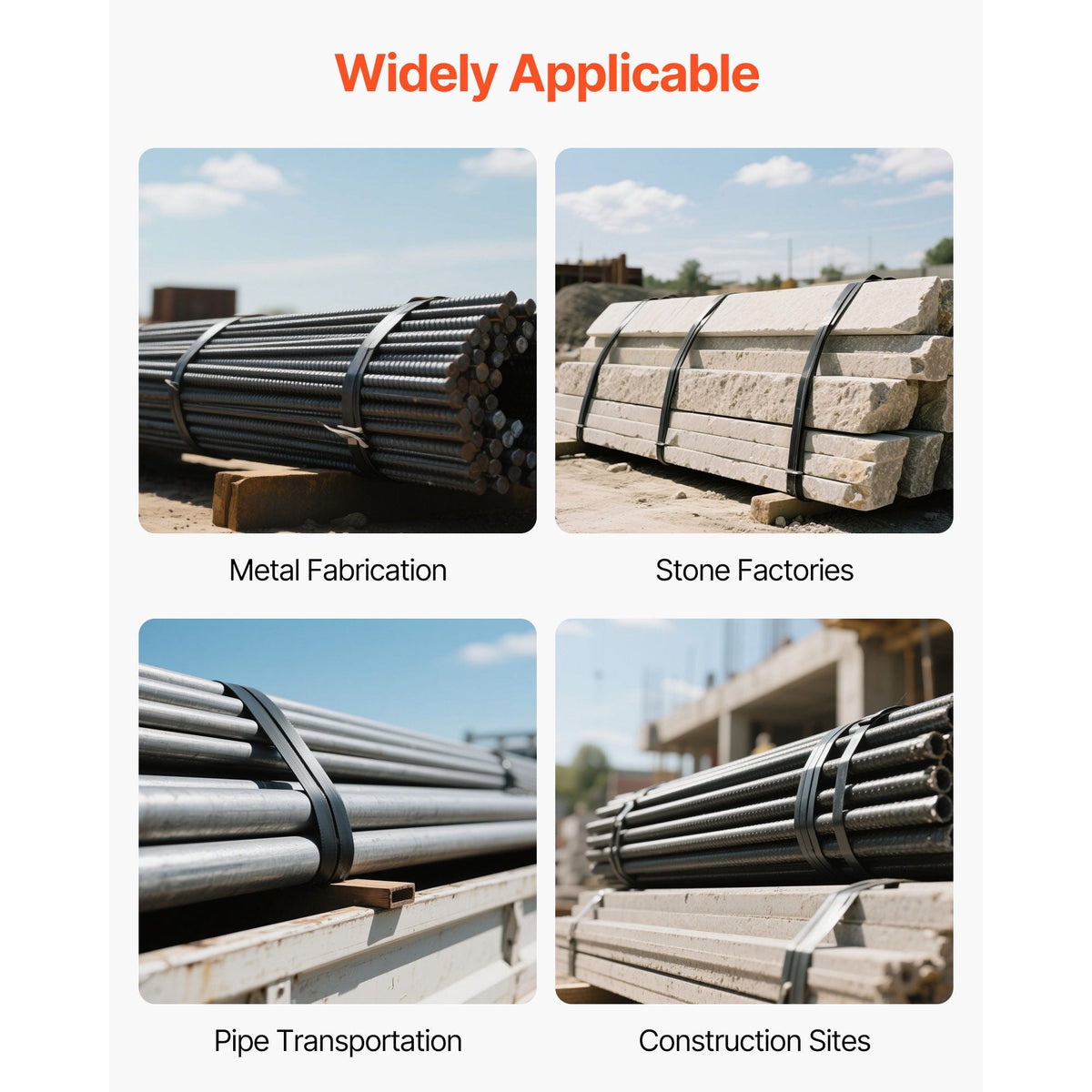 Steel Strapping Coil, 3/4 in x 0.02 in x 300 ft, Metal Strapping Banding Roll Withstands Harsh Environment, 1710 lbs Break Strength, Heavy Duty Banding Pallet Strap Coil for Pallet Packing