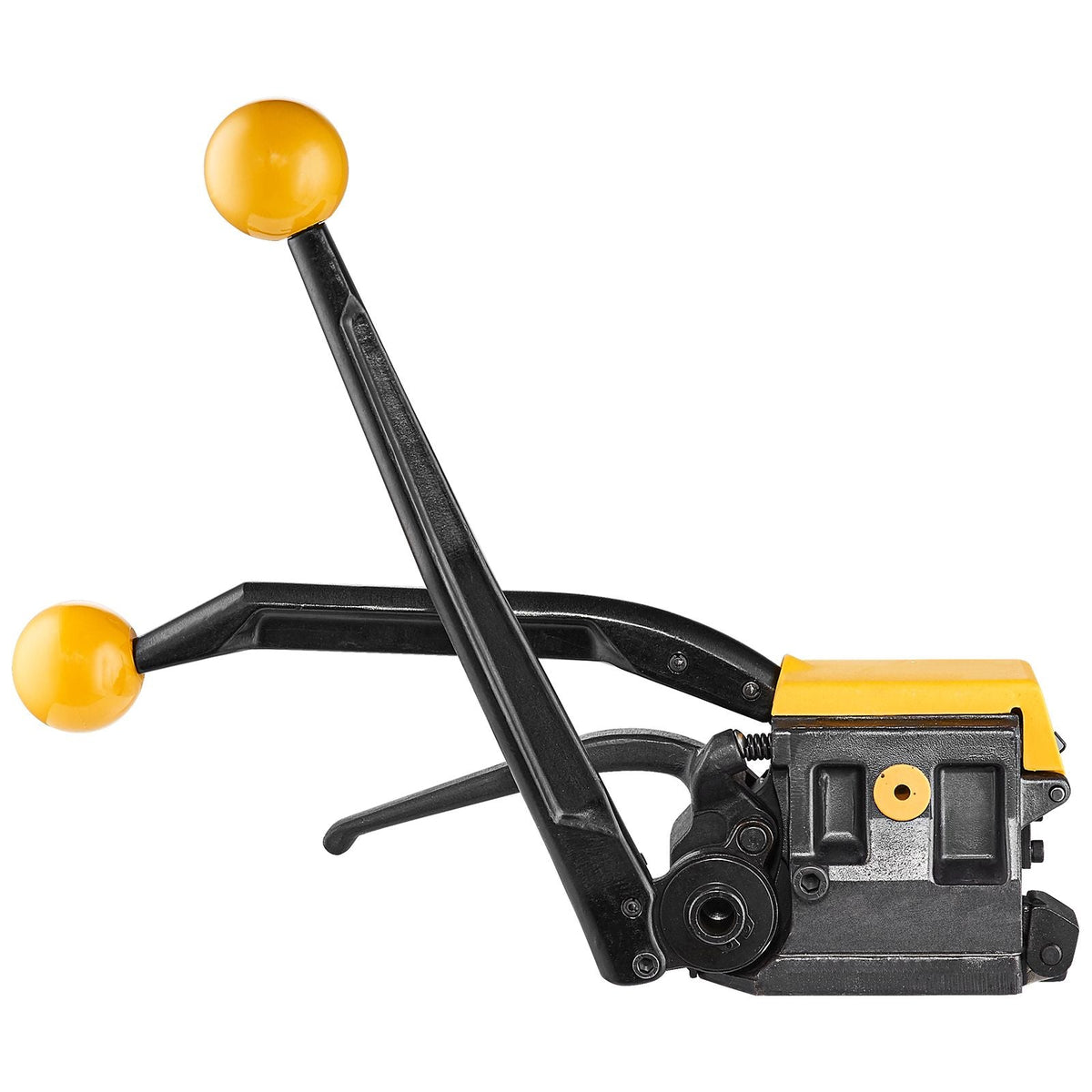 Steel Strapping Tool for 1/2"-3/4" Width, 3-in-1 (Tensioner, Crimper, Cutter) Manual Belt Packaging Banding Machine Packaging Metal Steel Strapping Banding Tool Machine for Stainless Steel Strap