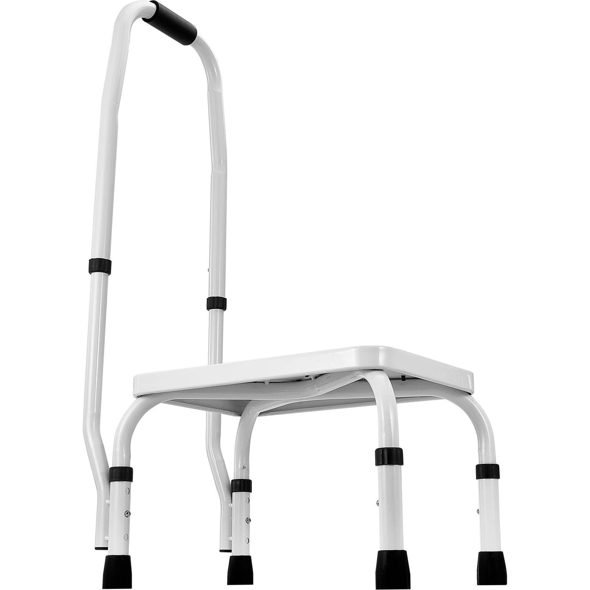 Step Stool 1-Step 330lbs Capacity, 3 Adjustable Height with Handle Steel Step Ladder, Portable Toddler Step Stools for Adults, Non-Slip Sturdy Step Ladders for Office, RVs, Pets