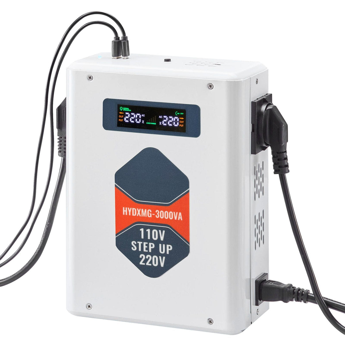 Step Up Voltage Converter, 3000VA, Heavy Duty Voltage Power Converter, 110V to 220V Power Transformer, with 2 EU Outlets, USB Output, LCD Display, Temperature Protection, for 220V Appliances