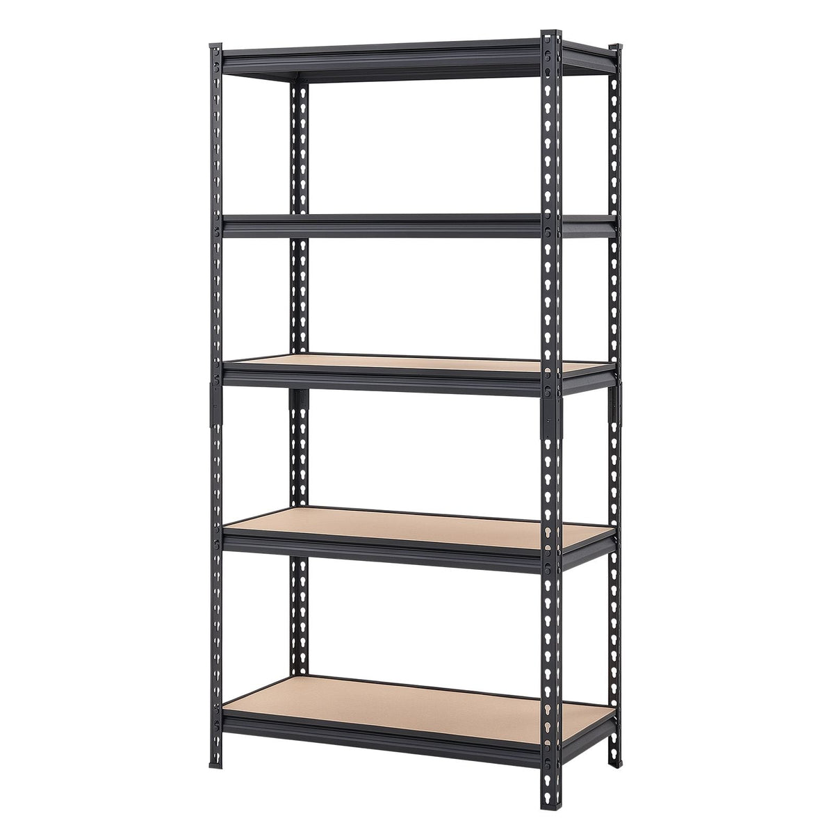 Storage Shelves, 5-Tier Adjustable, 2000 lbs Capacity, Heavy Duty Garage Storage Shelving Unit, Metal Utility Rack Shelf, for Kitchen Pantry Basement Bathroom, 32.36" W x 16.34" D x 62.76" H