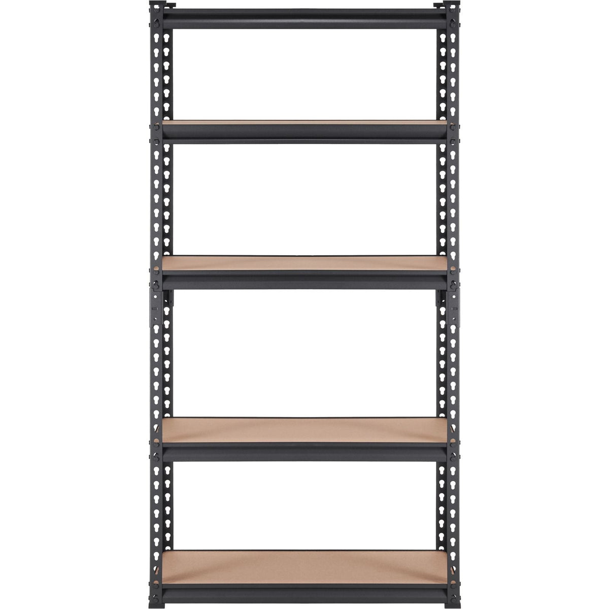 Storage Shelving Unit, 5-Tier Adjustable, 2000 lbs Capacity, Heavy Duty Garage Shelves Metal Organizer Utility Rack, Black, 30" L x 12" W x 60" H for Kitchen Pantry Basement Bathroom Laundry