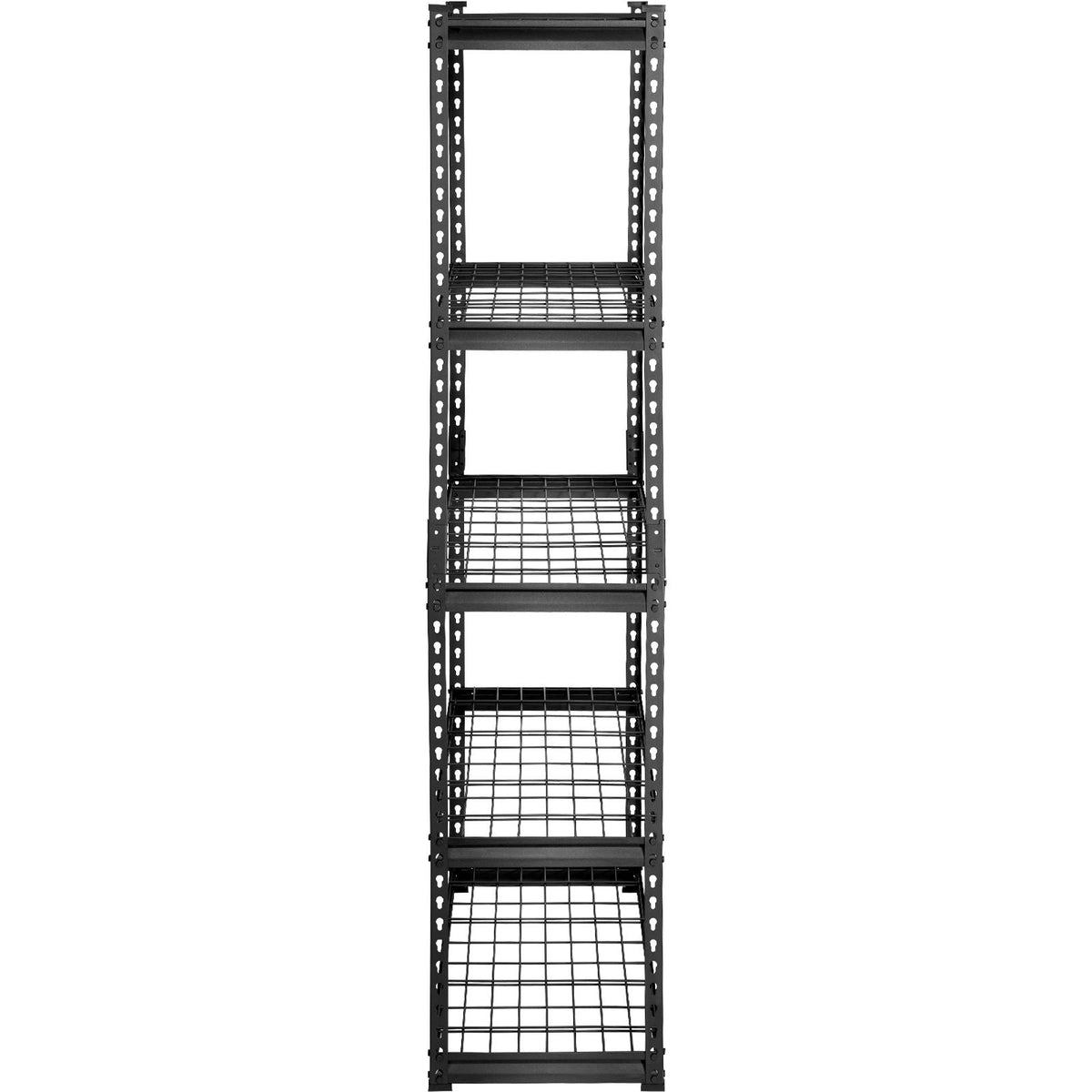 Storage Shelving Unit, 5-Tier Adjustable, 2000 lbs Capacity, Heavy Duty Garage Shelves Metal Organizer Wire Rack, Black, 36" L x 16" W x 72" H for Kitchen Pantry Basement Bathroom Laundry Closet